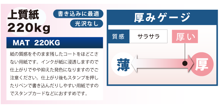 上質紙220kg