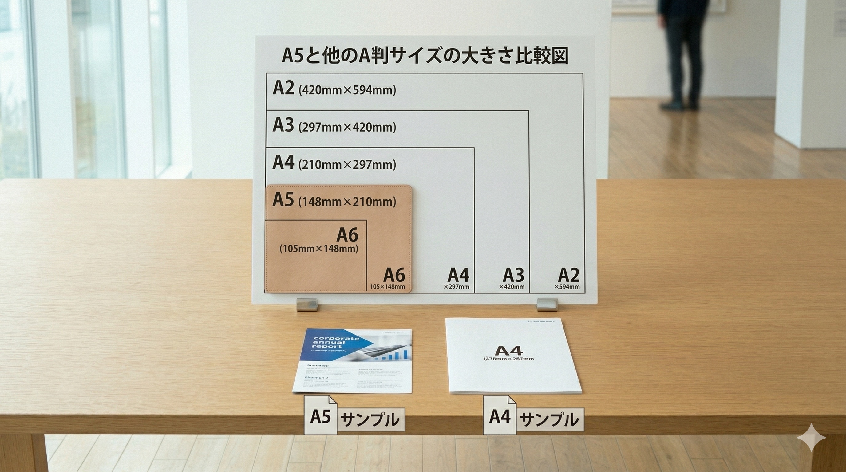 A6サイズのはがき・フライヤー・ポストカードが並んだ写真