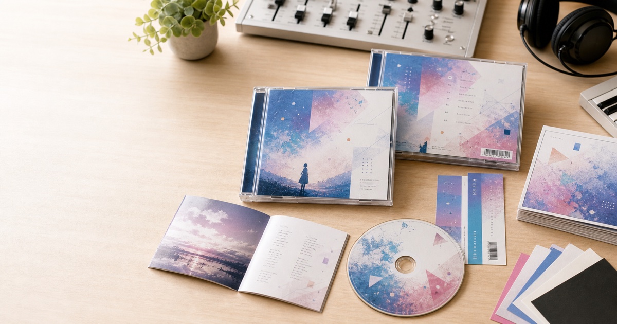 CDジャケット・帯・盤面・ブックレット印刷サンプル
