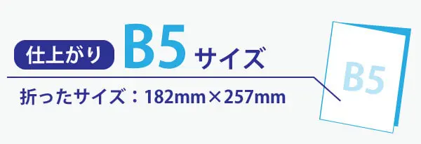 折パンフレット仕上がりb5サイズ