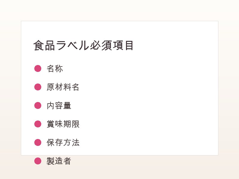 食品ラベルの法令表記ガイド図