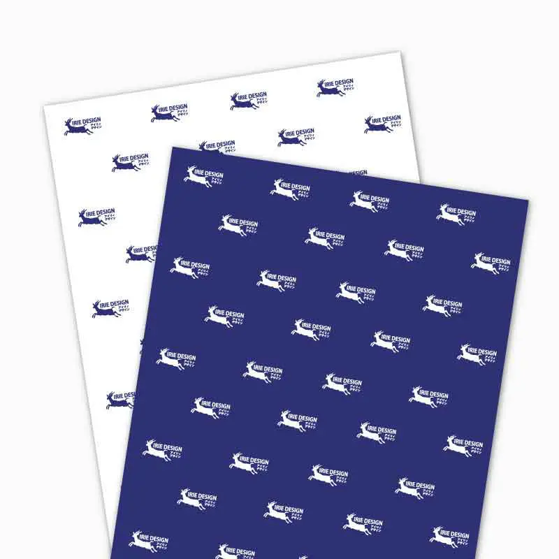 オリジナル包装紙の印刷例 - パターンデザイン